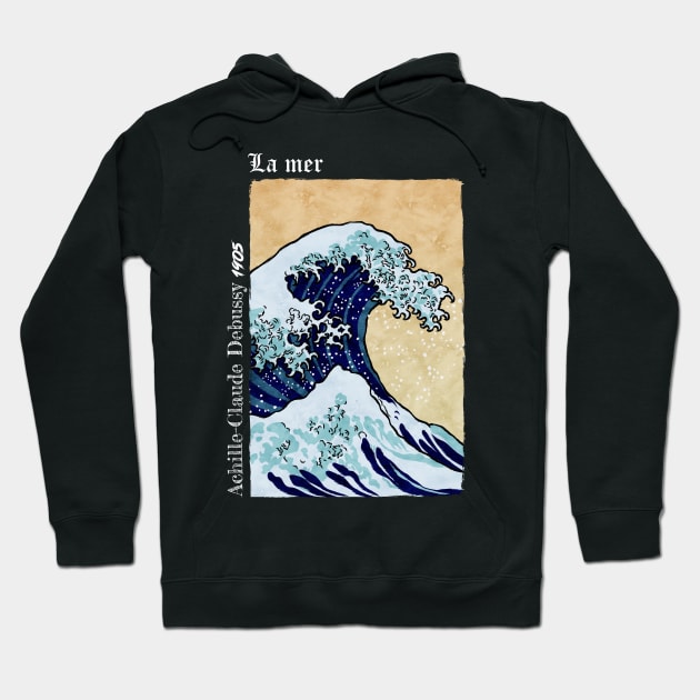 La Mer - Black Hoodie by Thor Reyes